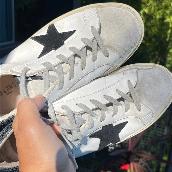 Golden Goose Hi Star |White | blue glitter-back |Size 39| 9 - Picture 13 of 16